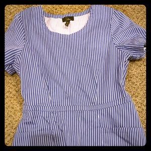 Gently Used Striped Jaanuu Scrub Top XS